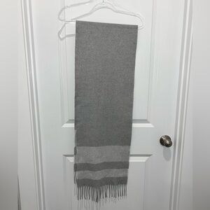 Scarf Gray Soft Flannel Cotton